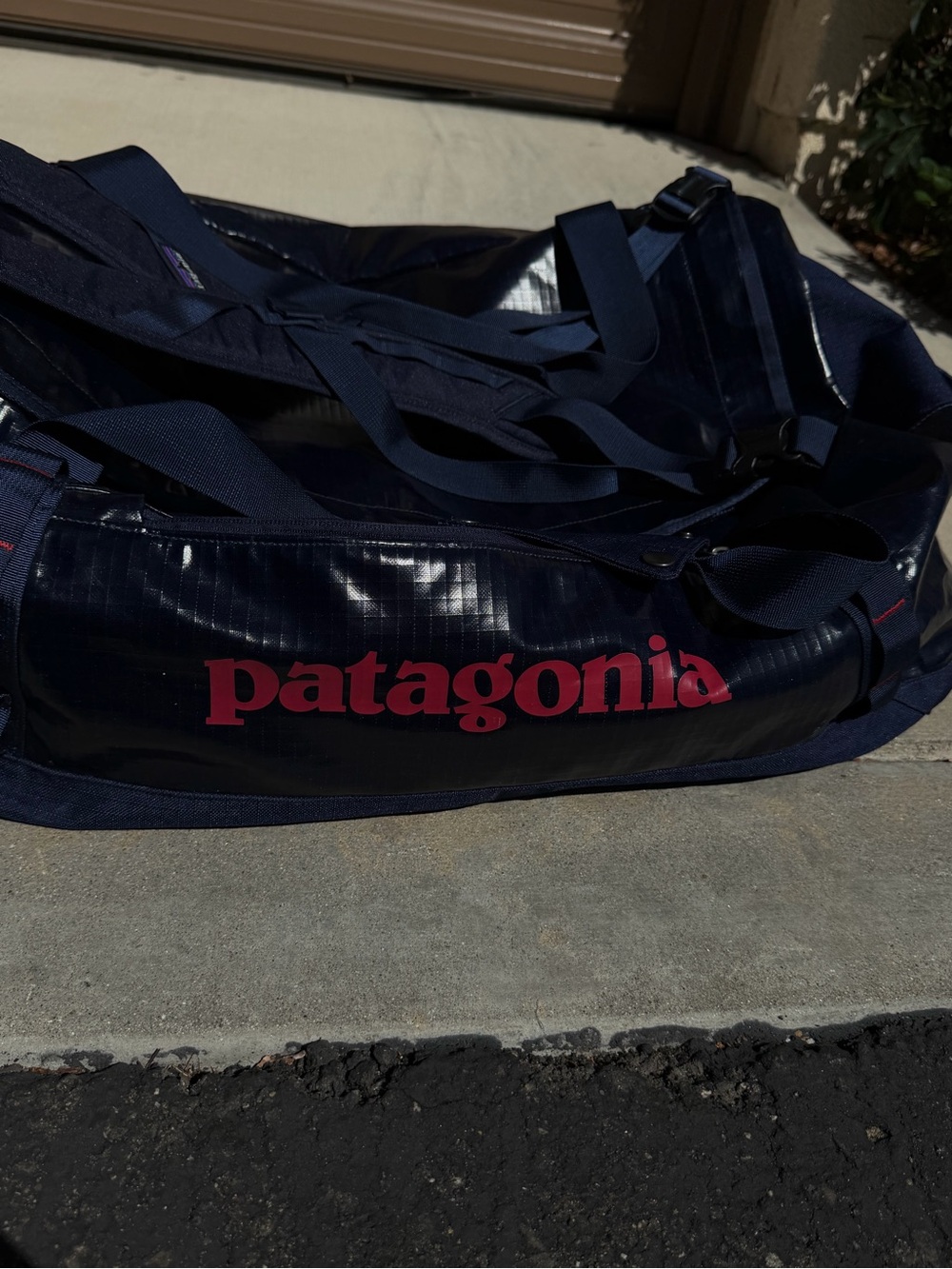 Patagonia Black Hole Navy Duffel w Logo 55L